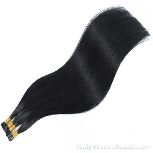 XCCOCO Hair Wholesale Remy Human I Tip Hair Extensions Double Drawn 100% Russian Human Itip Hair Extensions